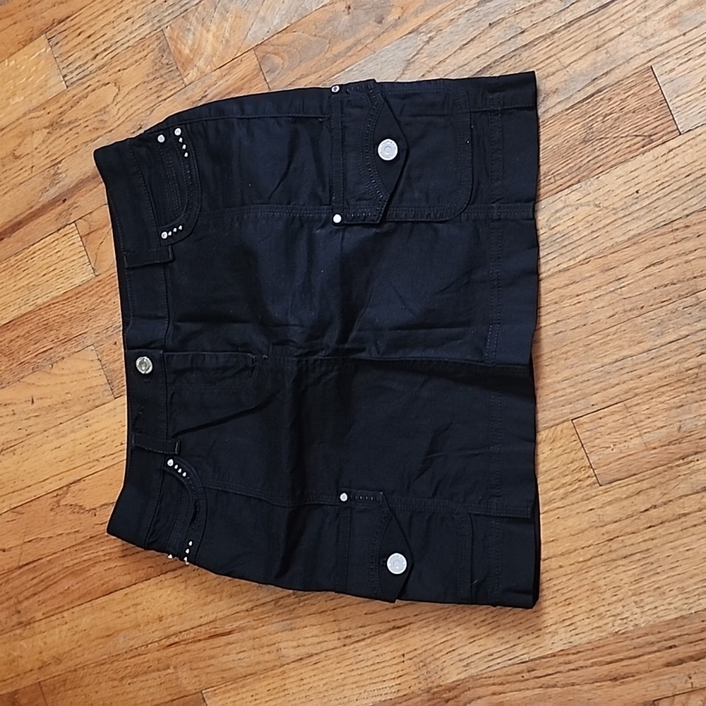 White Black House Market mini skirt.